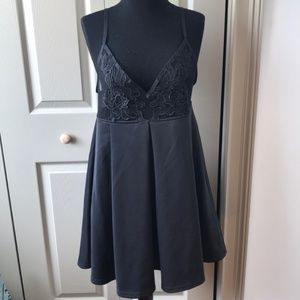 Tobi Black Mesh Dress